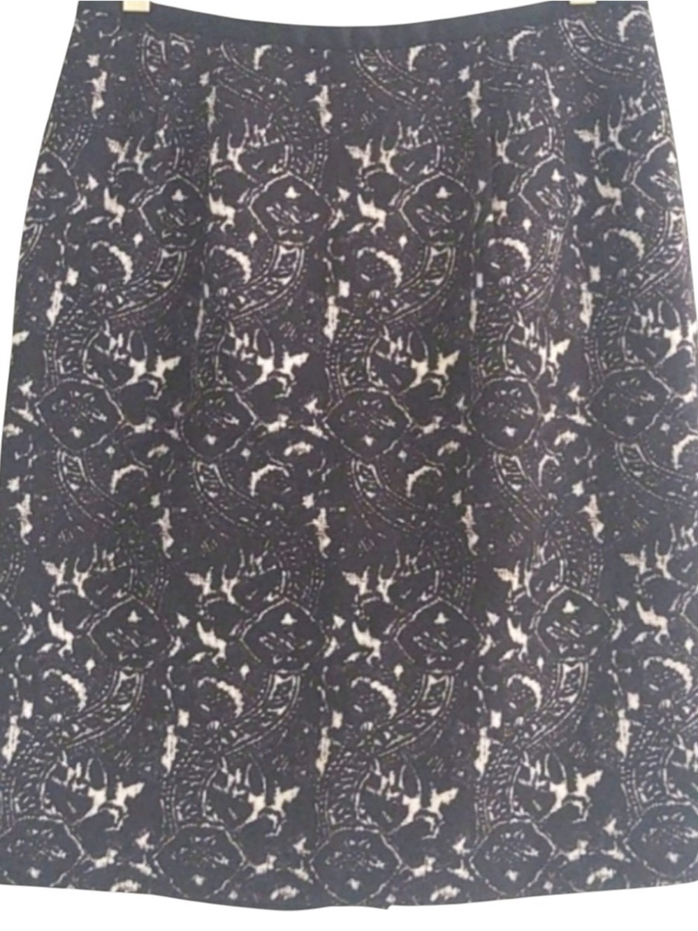 Talbots Twill Pencil Skirt Black S